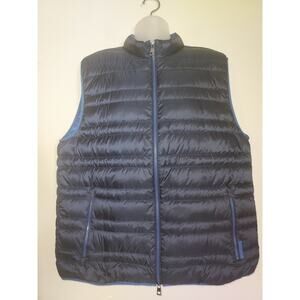 Michael Kors Men's Puffer Vest XXL Full Zip Lightweight Down Polyester Navy